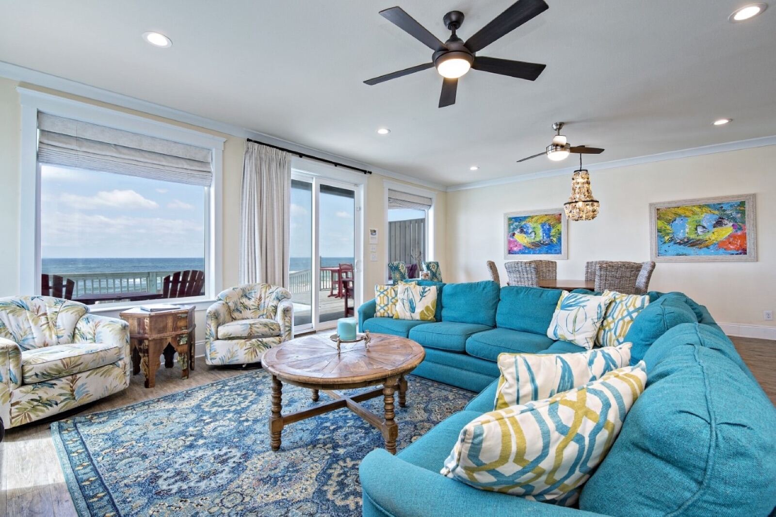 Easy Breezy 18 bedroom beachfront duplex exterior in Fort Morgan Alabama