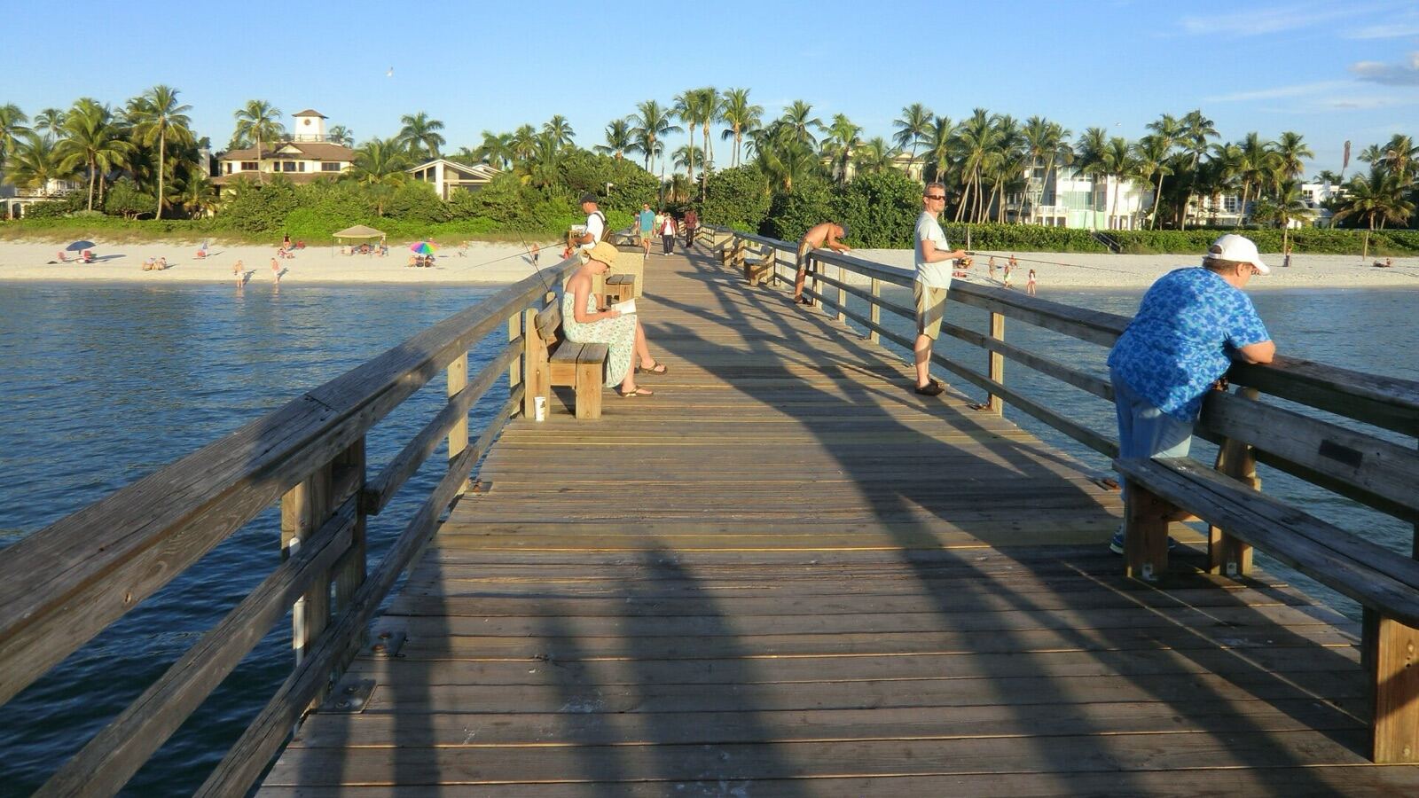 The Gulf State Park Fishing and Education Pier stretching into the Gulf at Gulf Shores
